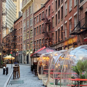 small business in city using a working capital loan to expand their business by providing outdoor seating